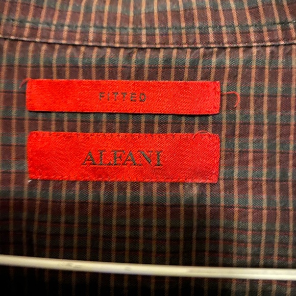Alfani Fitted Button Down Shirt - Picture 4 of 5